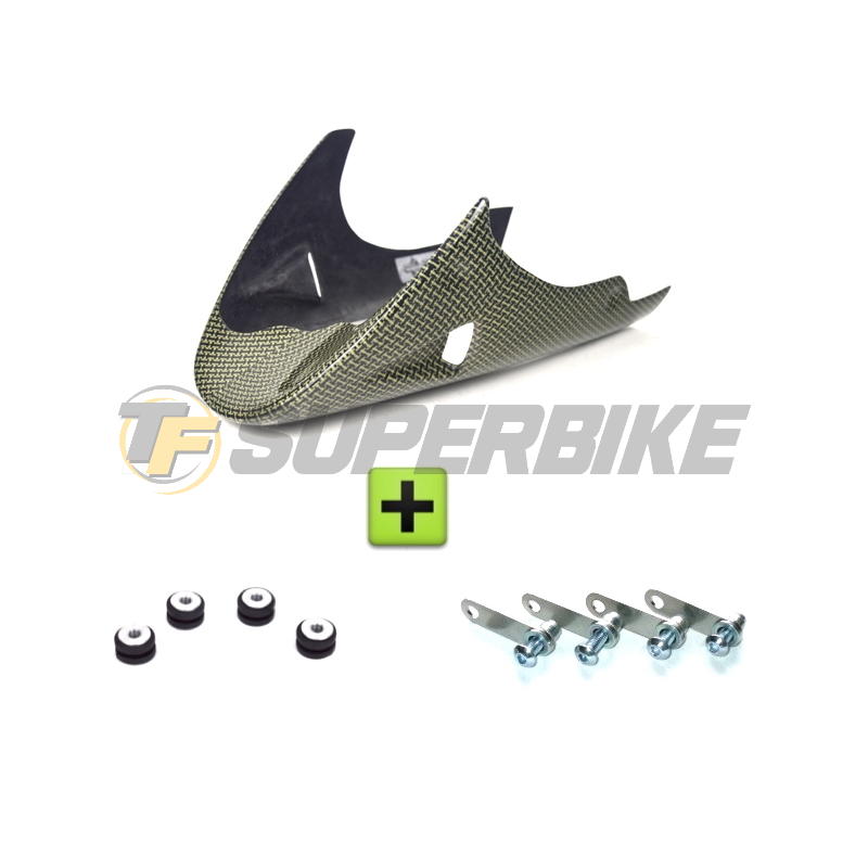 Quilla fibra de vidrio Ducati Hypermotard 796 / 900 SS / S2R / S4R / Supersport 1000 con kit de montaje