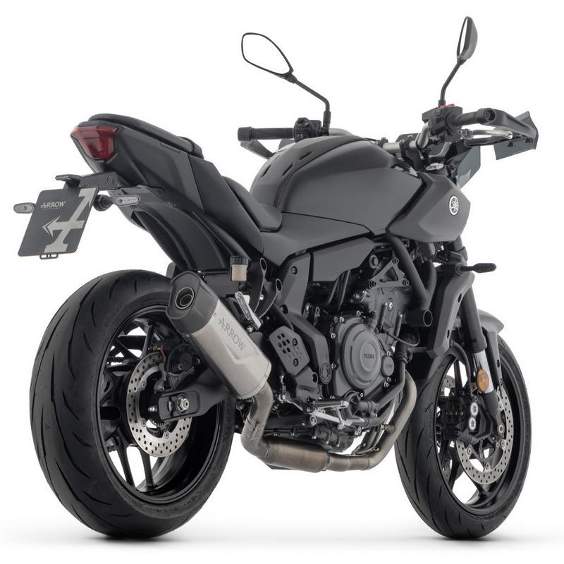 Sistema completo Homologado Yamaha MT-07 2025- con escape Indy Race EVO titanio