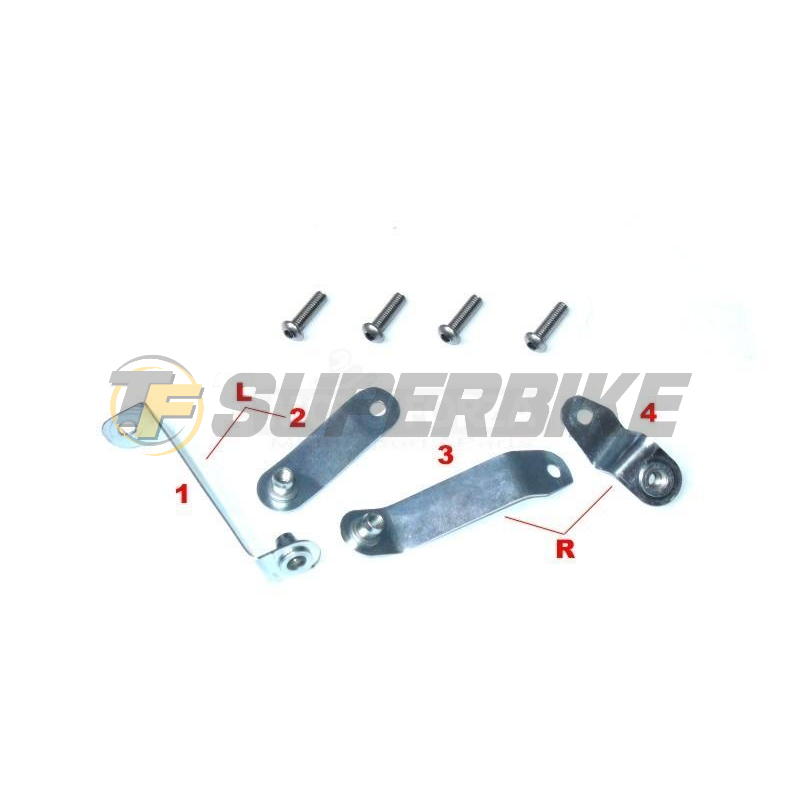 Quilla fibra de vidrio Kawasaki Z1000 2007-2009 con kit de montaje