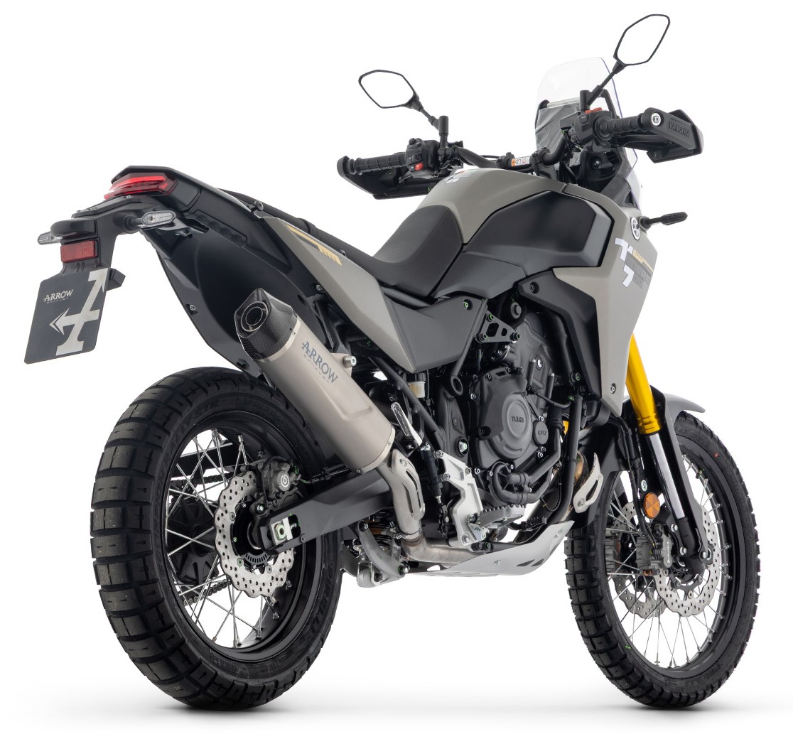 Escape Indy-Race EVO titanio fondo carbono Yamaha Tenere 700 2025-