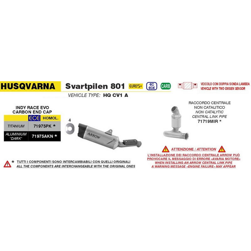 Conector central KTM 890 SMT 2024- / 790 / 890 Adventure 2025- / Husqvarna Svartpilen 801 2024-