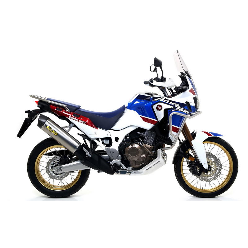 Escape Maxi Race-Tech homologado titanio Honda Africa Twin 1000 / Adventure Sport 2016-2019