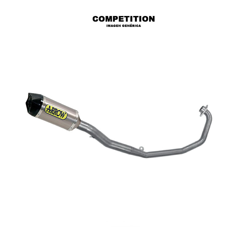 Sistema completo con escape Thunder titanio Honda CB125R 2021-2024