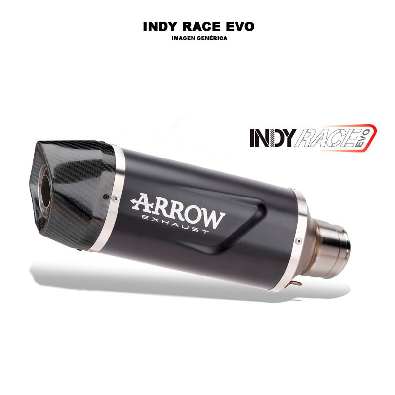 Kit completo con escape Indy Race Evo aluminio Dark Aprilia RS660 / Tuono 660 2025-2026