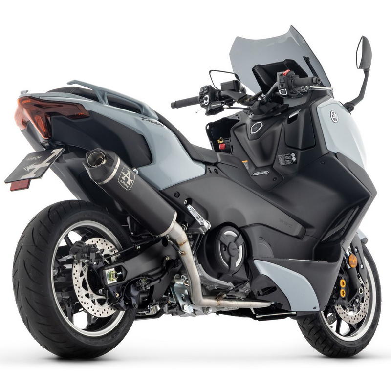 Sistema completo Racing Yamaha T-MAX 560 2025- con escape Indy Race titanio dark