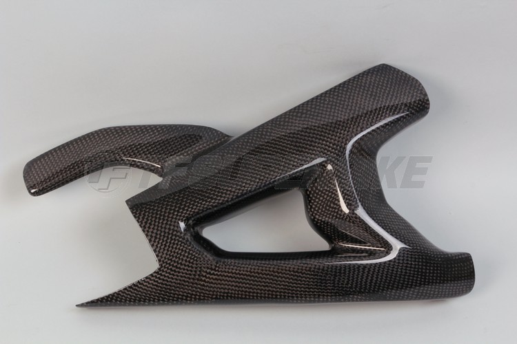Protector basculante lado izquierdo+chain guard fibra de carbono Kawasaki ZX-10R 2011-2015