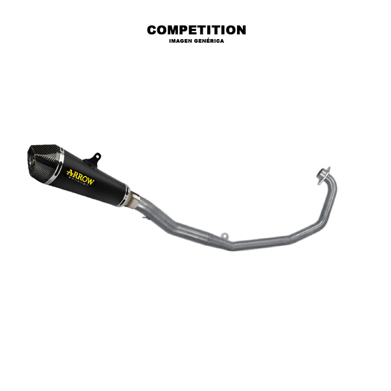 Sistema completo con escape X-Kone Dark Honda CB125R 2021-2024