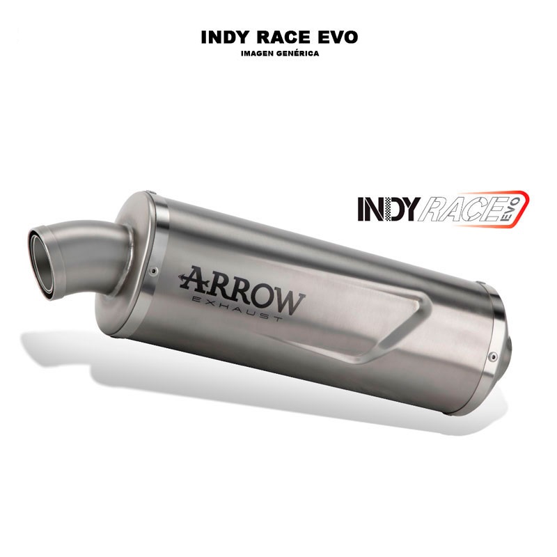 Escape Indy Race EVO aluminio Dark fondo en acero Suzuki V-Strom 800 DE 2023-2024