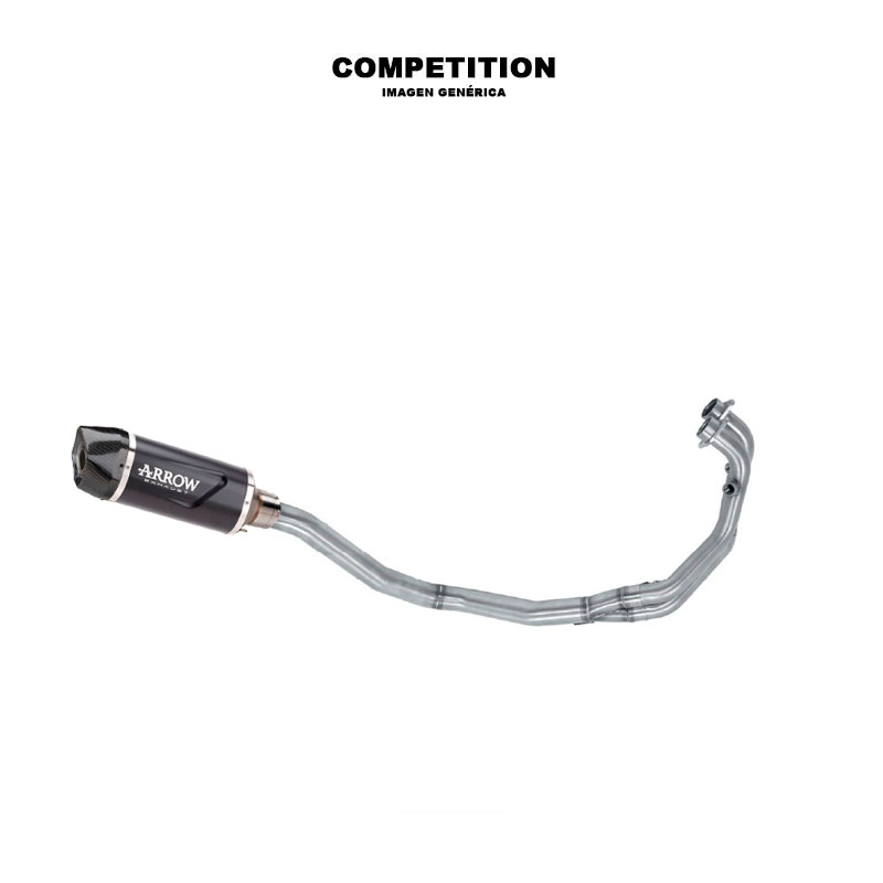 Sistema completo Indy Race aluminio Dark fondo carbono Kawasaki Ninja 650 / Z650 2021-2023
