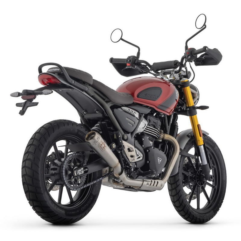 Escape Pro-Race Nichrom fondo acero Triumph Scrambler 400 X / Speed 400 2024-