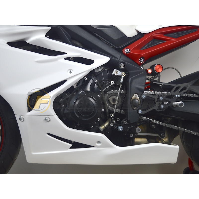 Carenado de fibra Triumph Daytona 675 2013-2017 quilla escape original