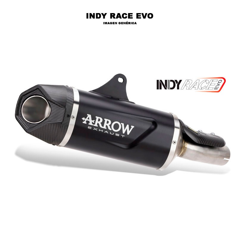 Escape Indy Race EVO titanio Dark fondo en acero Aprilia Tuareg 660 2022-2023