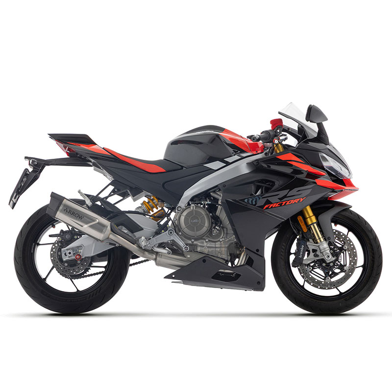 Kit completo con escape Indy Race Evo titanio Aprilia RS660 / Tuono 660 2025-2026