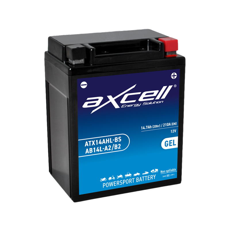 Batería moto GEL ATX14AHL-BSAB14L-A2B2