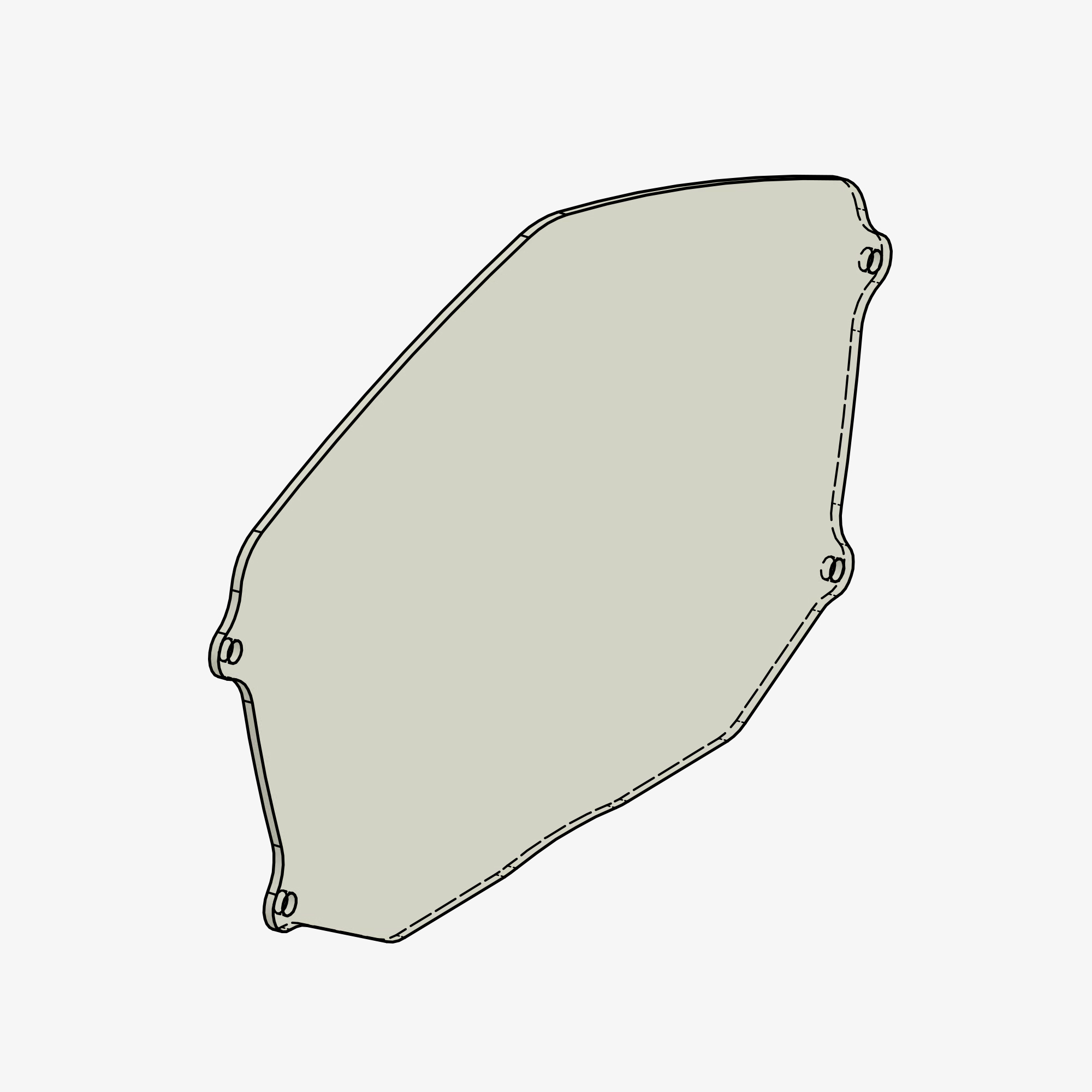 Metacrilato recambio para protector cuadro Aprilia RS 660