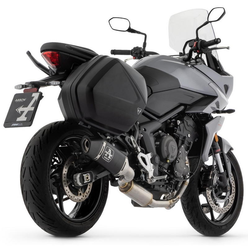 Sistema completo racing Triumph Tiger 660 2022-2024 con escape Veloce aluminio Dark