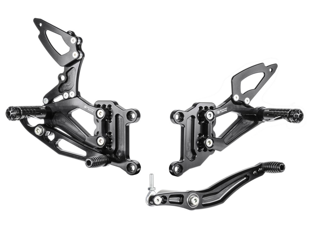 Estriberas regulables Yamaha YZF R1 2004-2006 cambio invertido