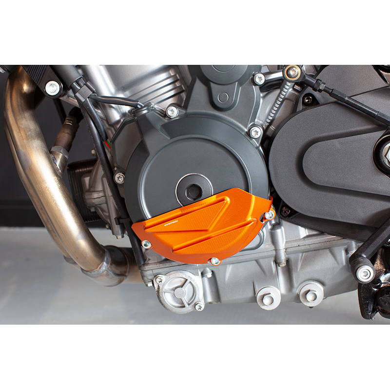 Protector cárter izquierdo KTM 790 Duke / 890 Duke / CF Moto 800 MT-X 2025-