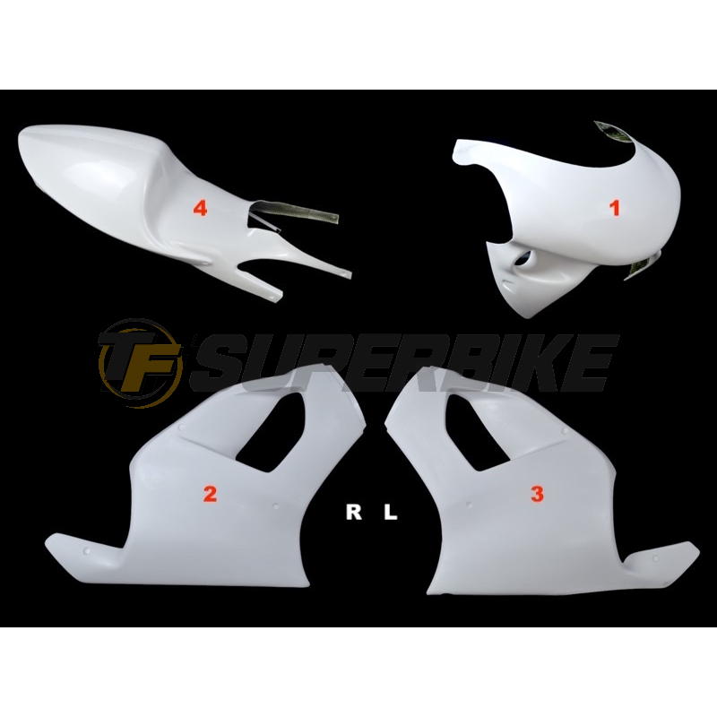 Carenado de fibra Aprilia RS 125 RS / SP / Extrema 1995-1998