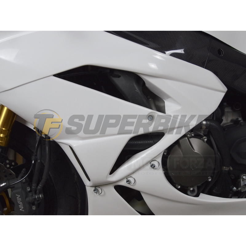 Carenado de fibra Kawasaki ZX-6R 2009-2017 3 piezas colín racing