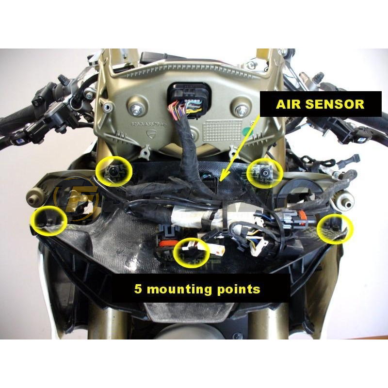 Carenado de fibra Ducati Panigale 899 / 1199 asiento original y escape Termignoni
