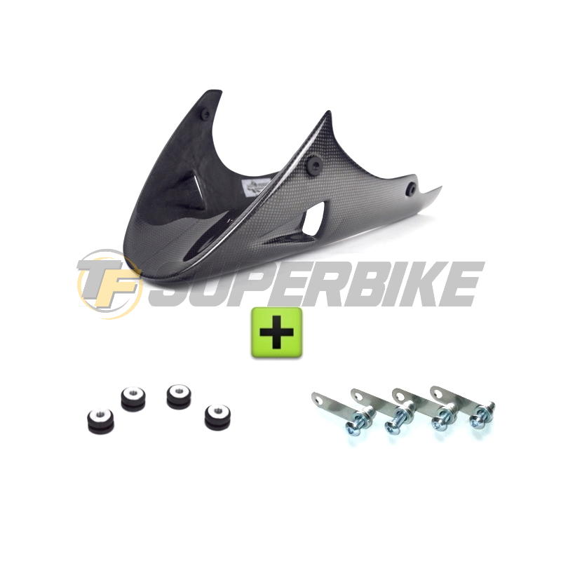 Quilla fibra de vidrio Ducati Hypermotard 796 / 900 SS / S2R / S4R / Supersport 1000 con kit de montaje