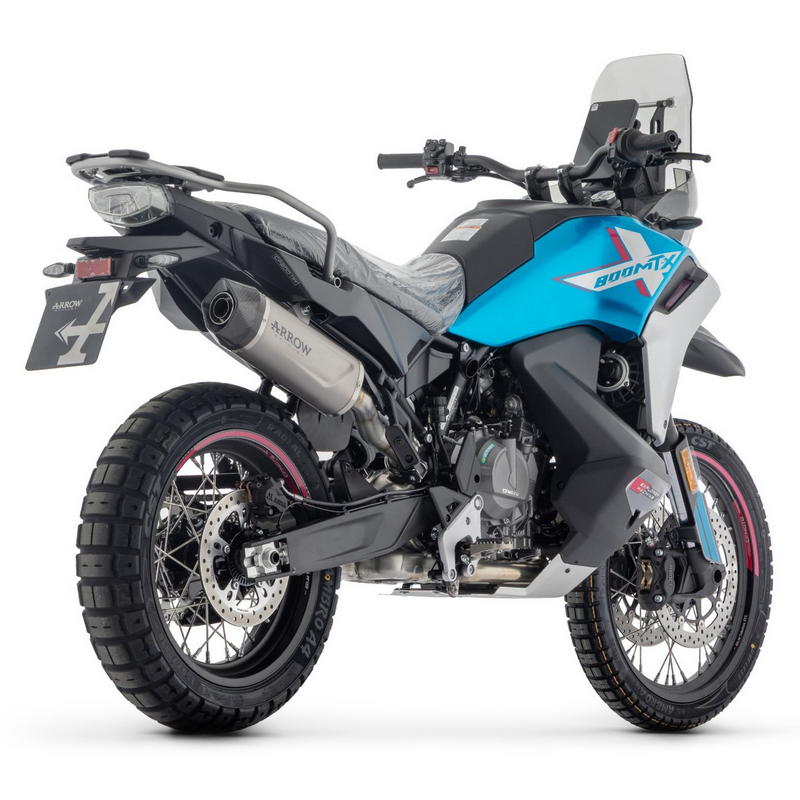 Escape Indy Race EVO titanio fondo carbono CF MOTO 800 MT-X 2025