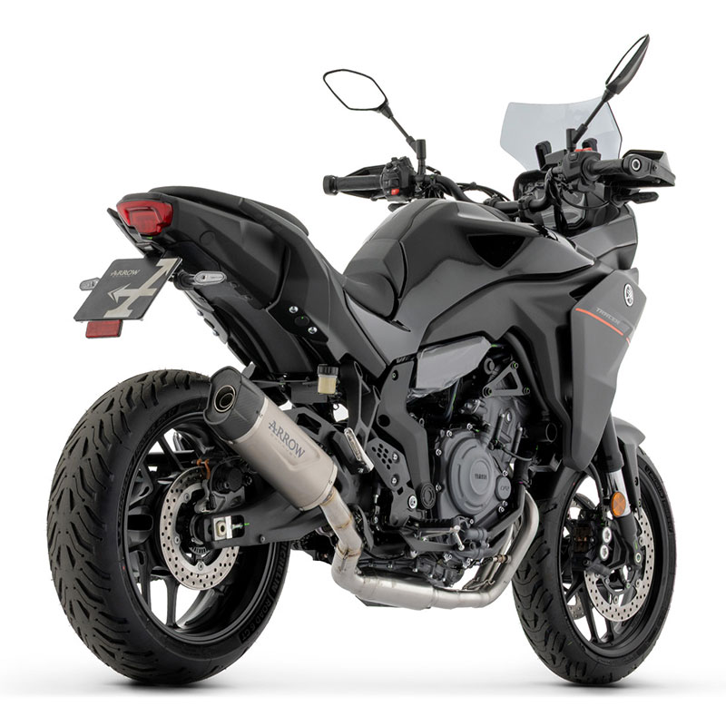 Kit completo escape Indy Race Evo titanio salida alta Yamaha Tracer 7 / 7GT 2025-2026