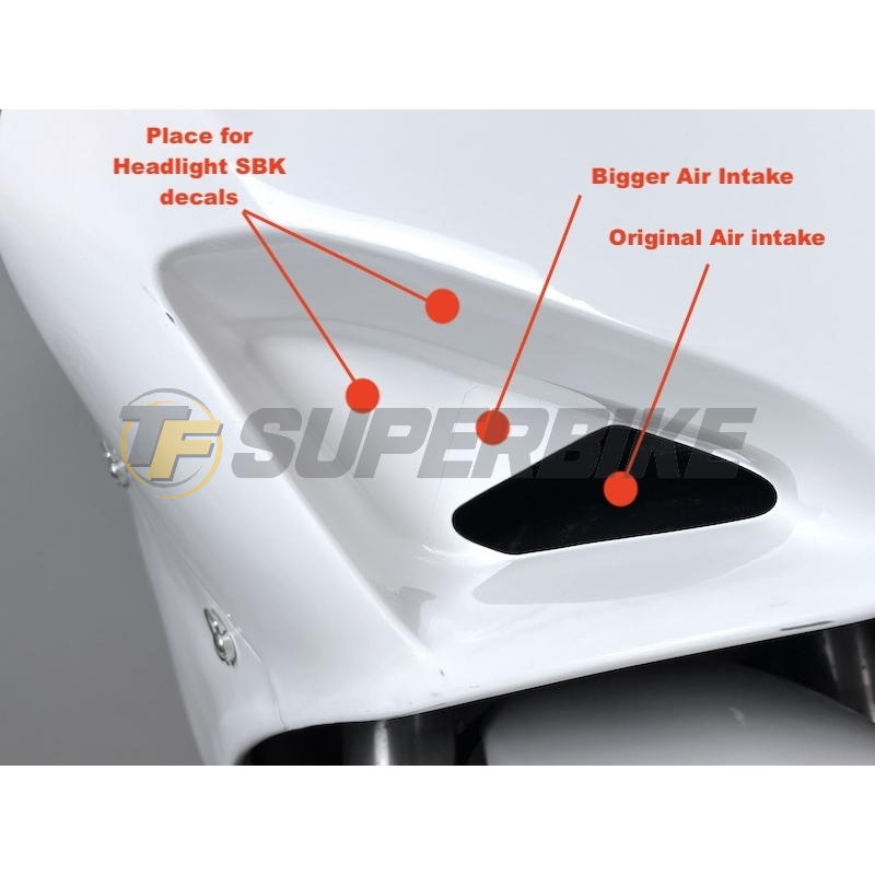 Carenado de fibra Ducati Panigale V4 / V4S / V4R 2018-2021 escape Akrapovic
