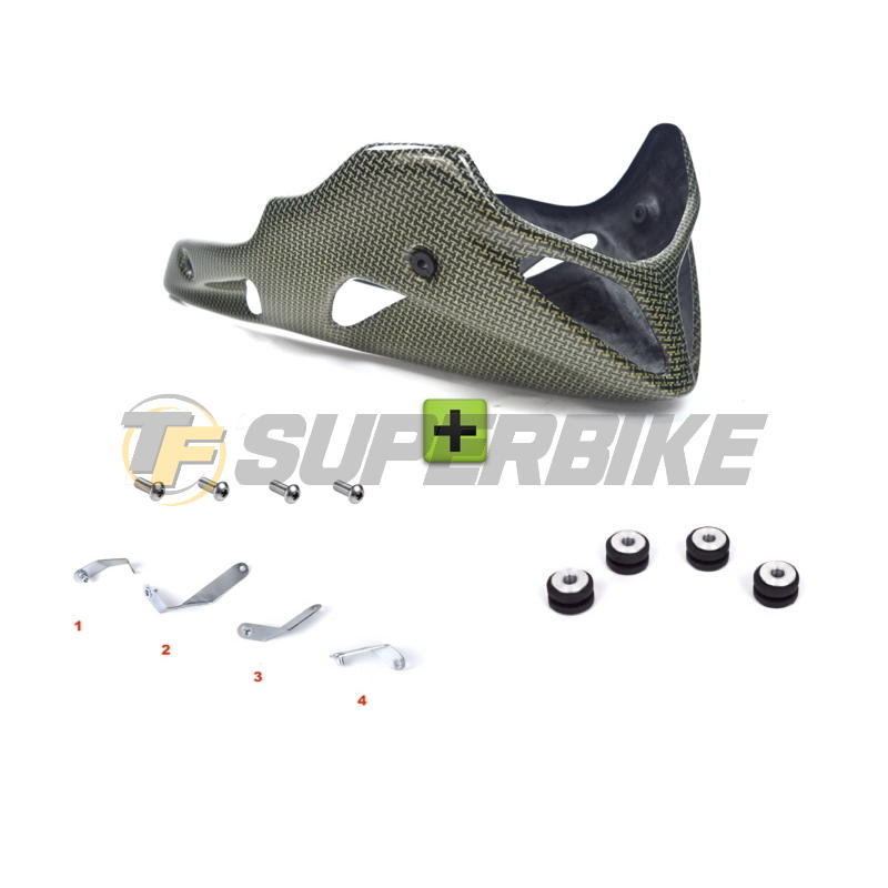 Quilla fibra de vidrio v2 Honda CB600F Hornet 1998-2006 con kit montaje