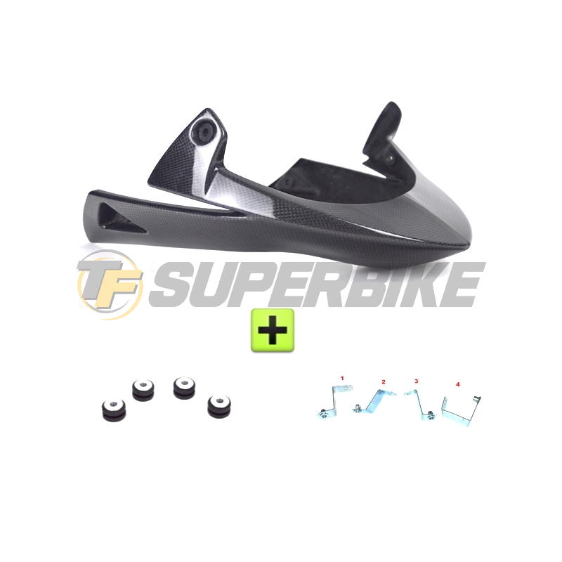 Quilla fibra de vidrio Kawasaki Z1000 2007-2009 con kit de montaje