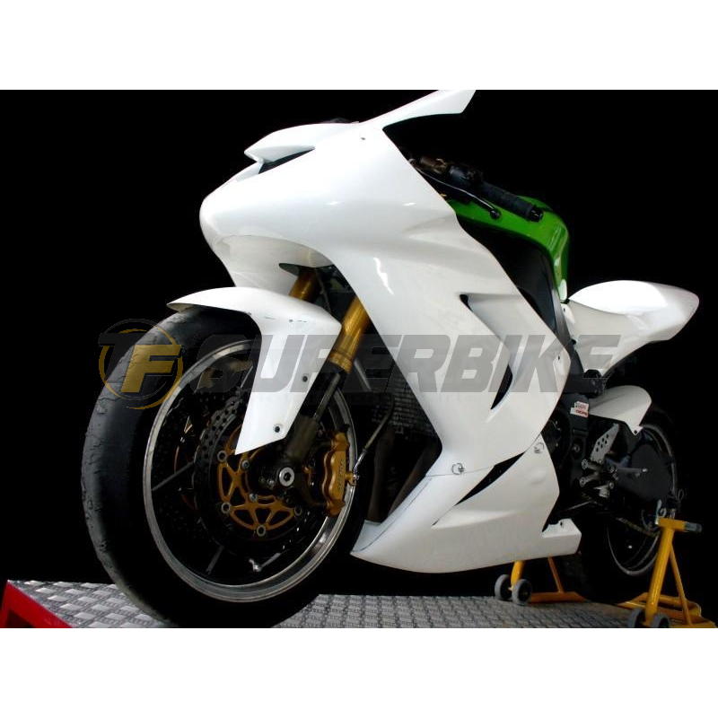 Carenado de fibra Kawasaki ZX-10R 2004-2005 colín racing