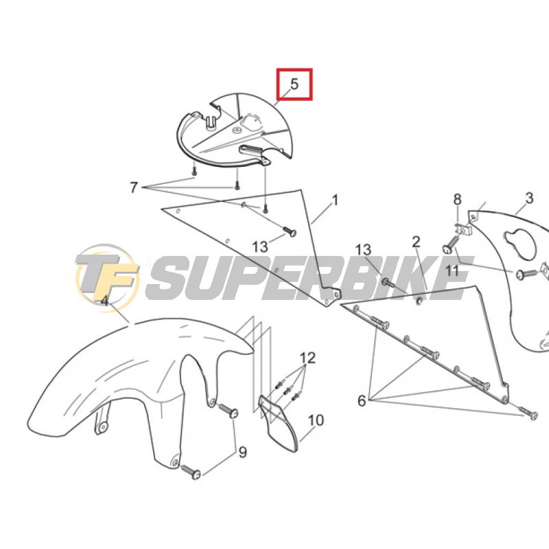 Cover ram air Aprilia RS 250 1998-2004 fibra de carbono