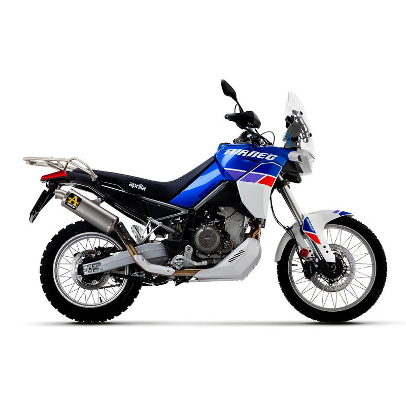 Escape Indy Race titanio fondo en acero Aprilia Tuareg 660 2022-2023