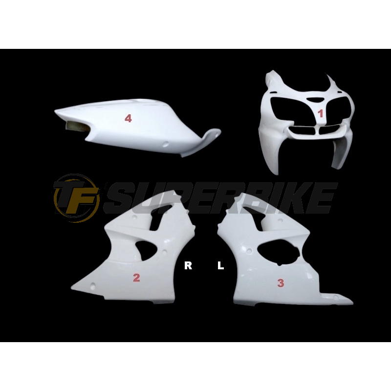Carenado de fibra Street Kawasaki ZX-6R Ninja 2000-2003