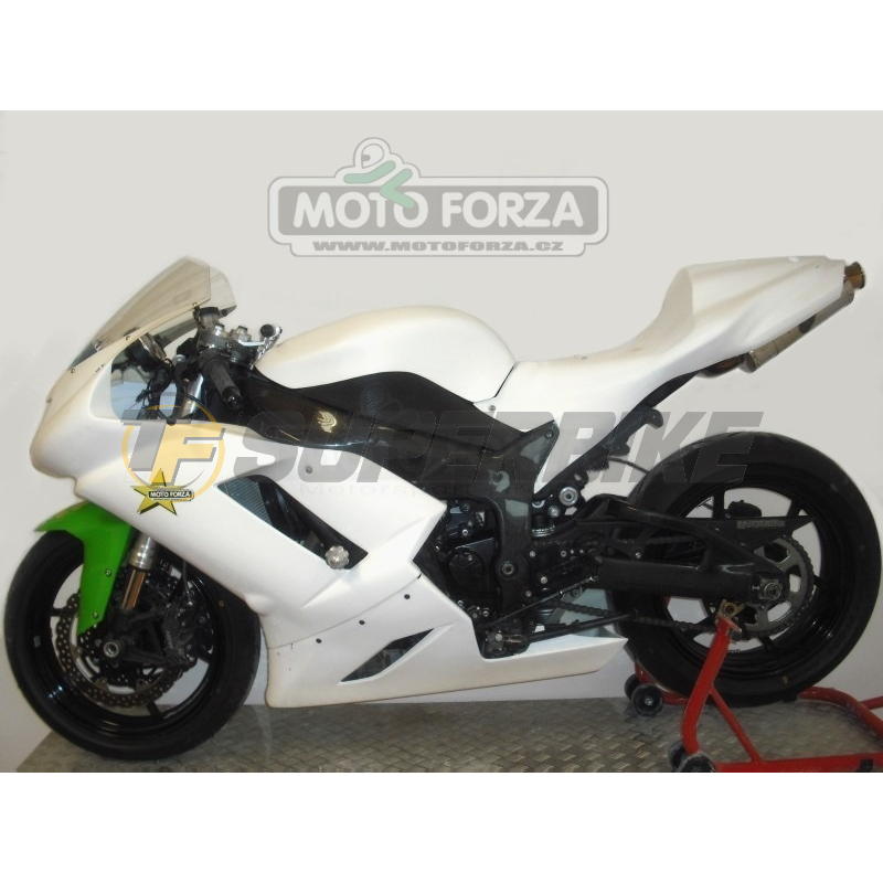 Carenado de fibra Kawasaki ZX-6R 2007-2008 colín racing