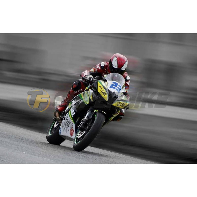 Carenado de fibra Yamaha R6 2008-2016 5 piezas colín racing