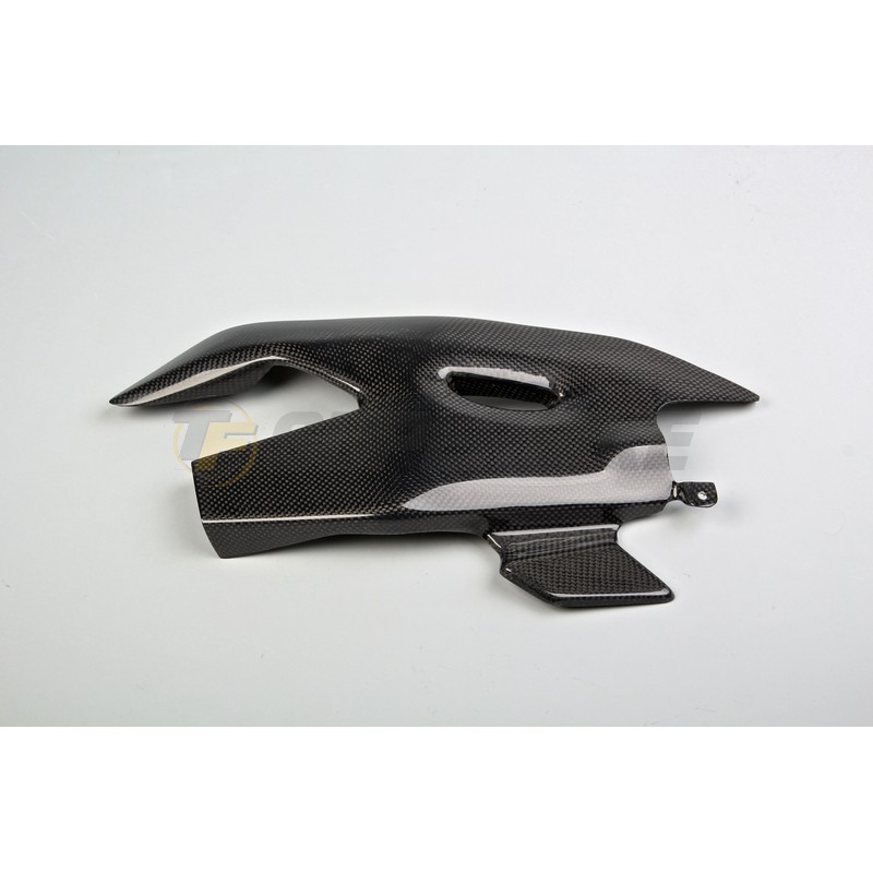 Protector basculante lado izquierdo+chain guard Yamaha R1 2015-2024 fibra de carbono
