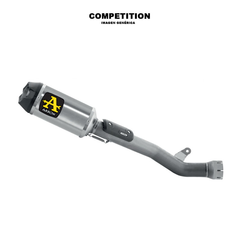 Escape Indy Race titanio + conector titanio 54mm Yamaha MT-10 2022-2024