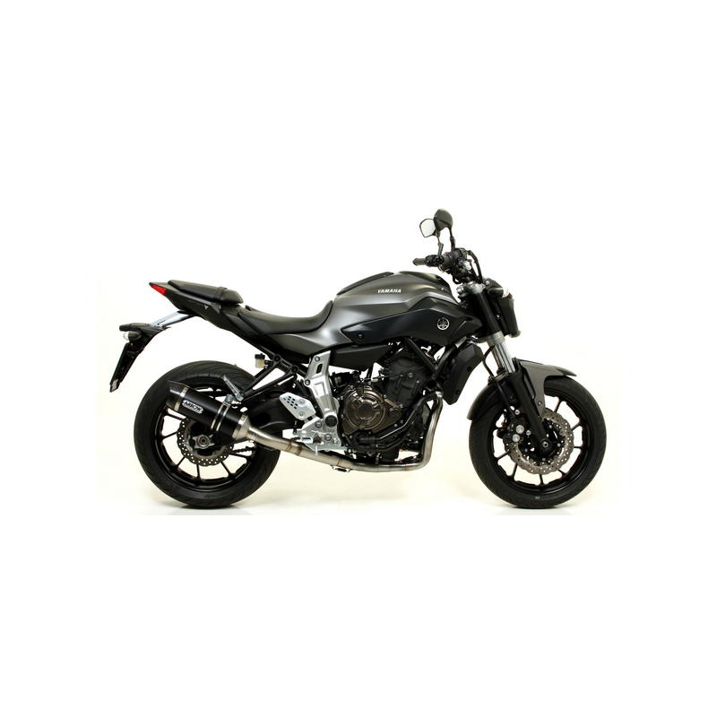 Escape Thunder aluminio Dark fondo carbono Yamaha MT-07 2014-2020 / Tracer 700 2016-2024