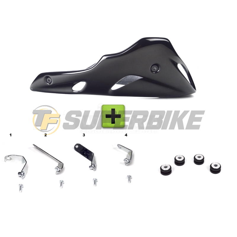 Quilla fibra de vidrio v2 Honda CB900F Hornet 2002-2007 con kit de montaje