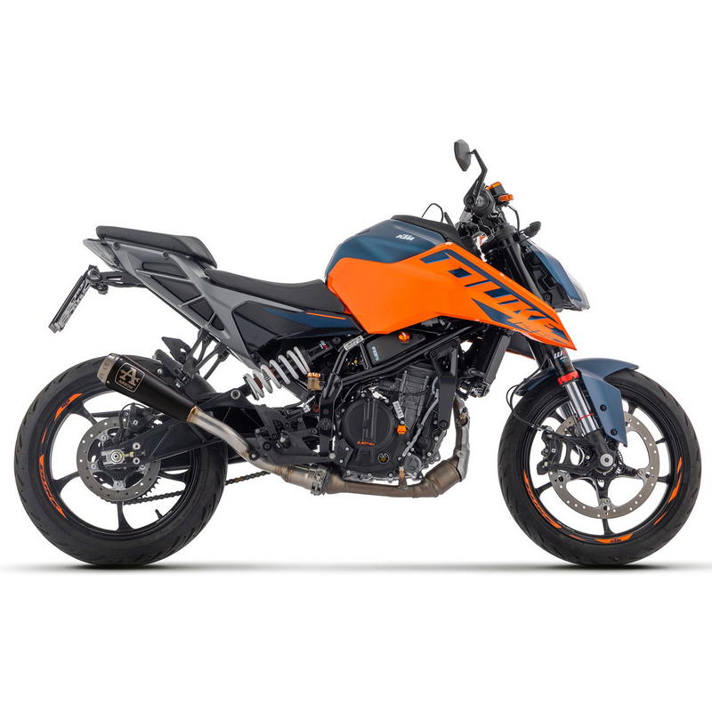 Escape Pro-Race Nichrom Dark fondo acero KTM Duke 125 / Duke 390 2024-