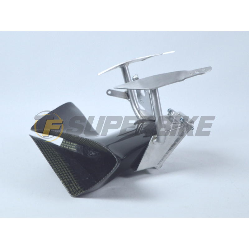 Araña duraluminio Racing plata Ducati Panigale V2 2020-2024 con ram air Motoforza