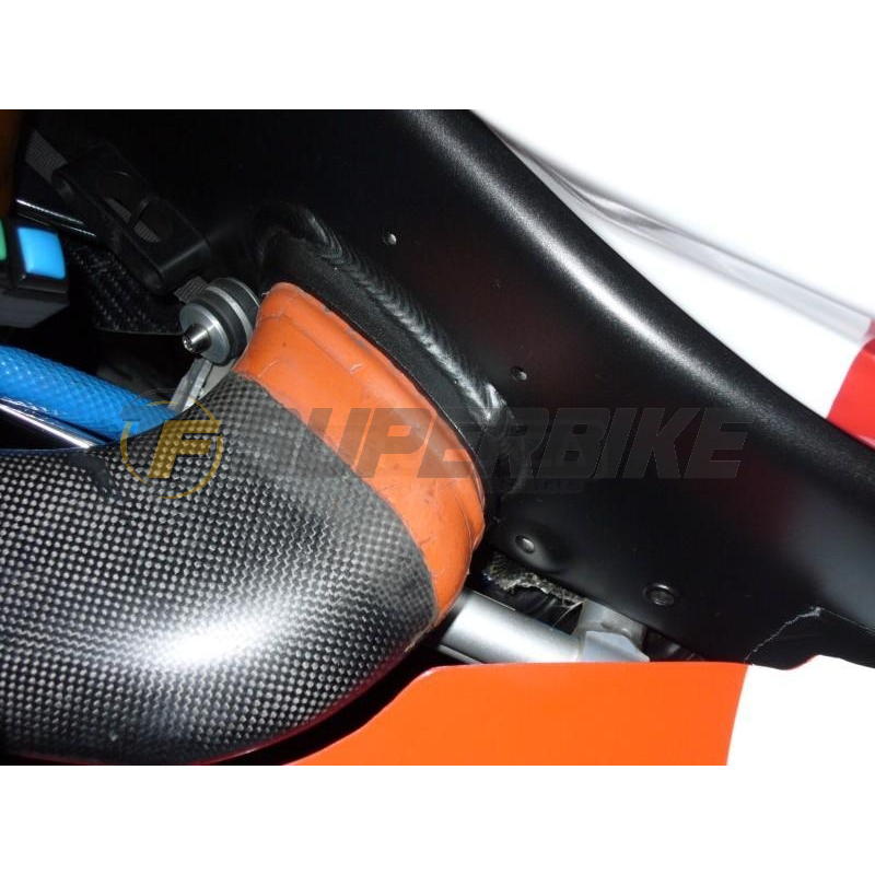 Tobera izquierda fibra de vidrio Honda CBR600RR 2003-2004