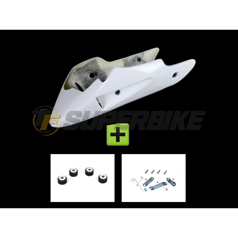 Quilla fibra de vidrio Kawasaki Z1000 2007-2009 con kit de montaje