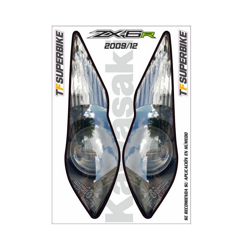 Adhesivos réplica faros Kawasaki ZX6-R 2009-2012