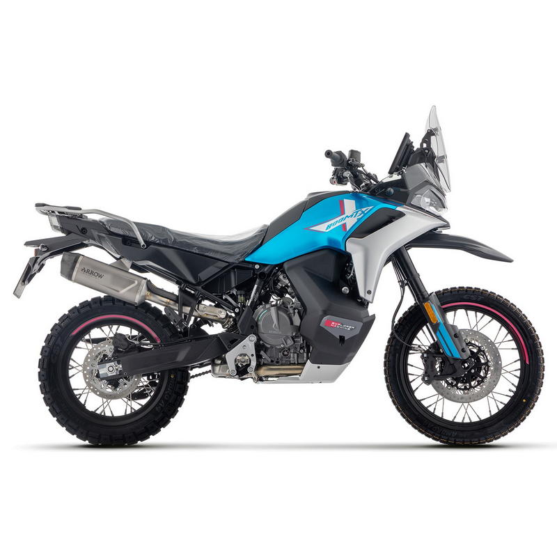 Escape Indy Race EVO aluminio Dark fondo carbono CF MOTO 800 MT-X 2025