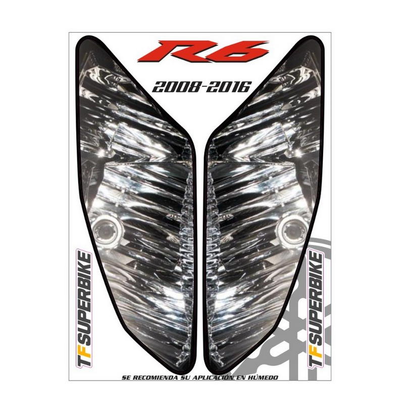 Adhesivos réplica faros Yamaha R6R 2008-2016