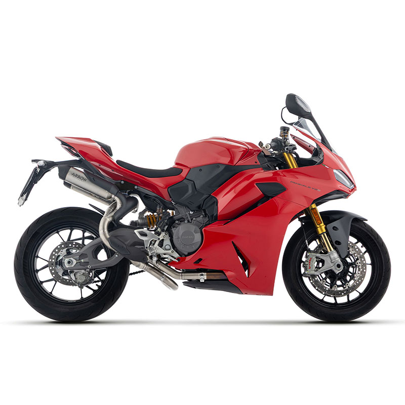 Kit escapes Round Sil titanio con conector acero Ducati Panigale V2 / V2S 2025-2026