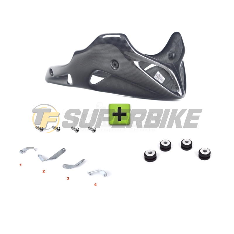 Quilla fibra de vidrio v2 Honda CB600F Hornet 1998-2006 con kit montaje